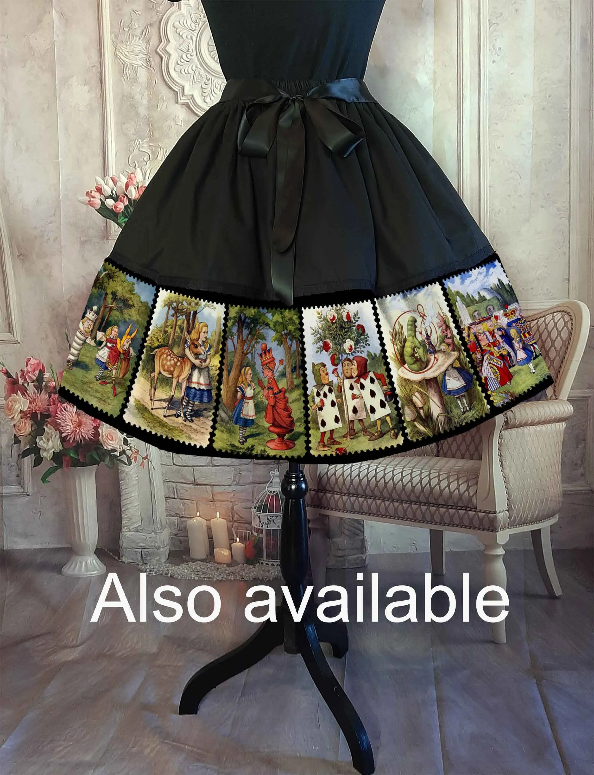 Alice in Wonderland Vintage Illustrations Cute Shoulder Purse (JPAC1)