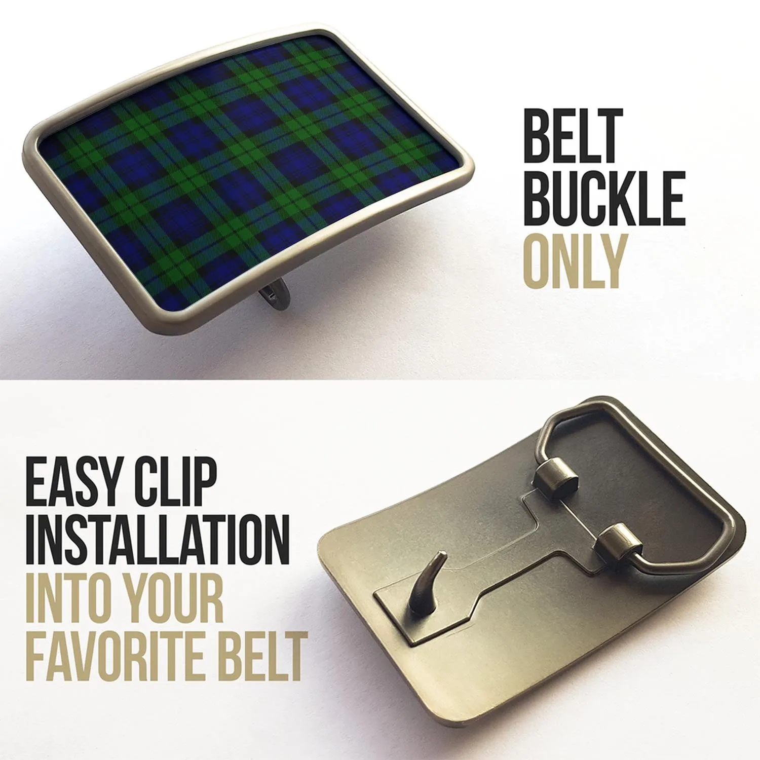 Bannatyne Tartan Belt Buckles