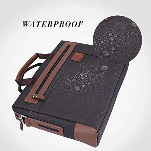 Banuce 15 inch Laptop Tablet Bag Oxford Nylon Waterproof Business Messenger Briefcase for Men