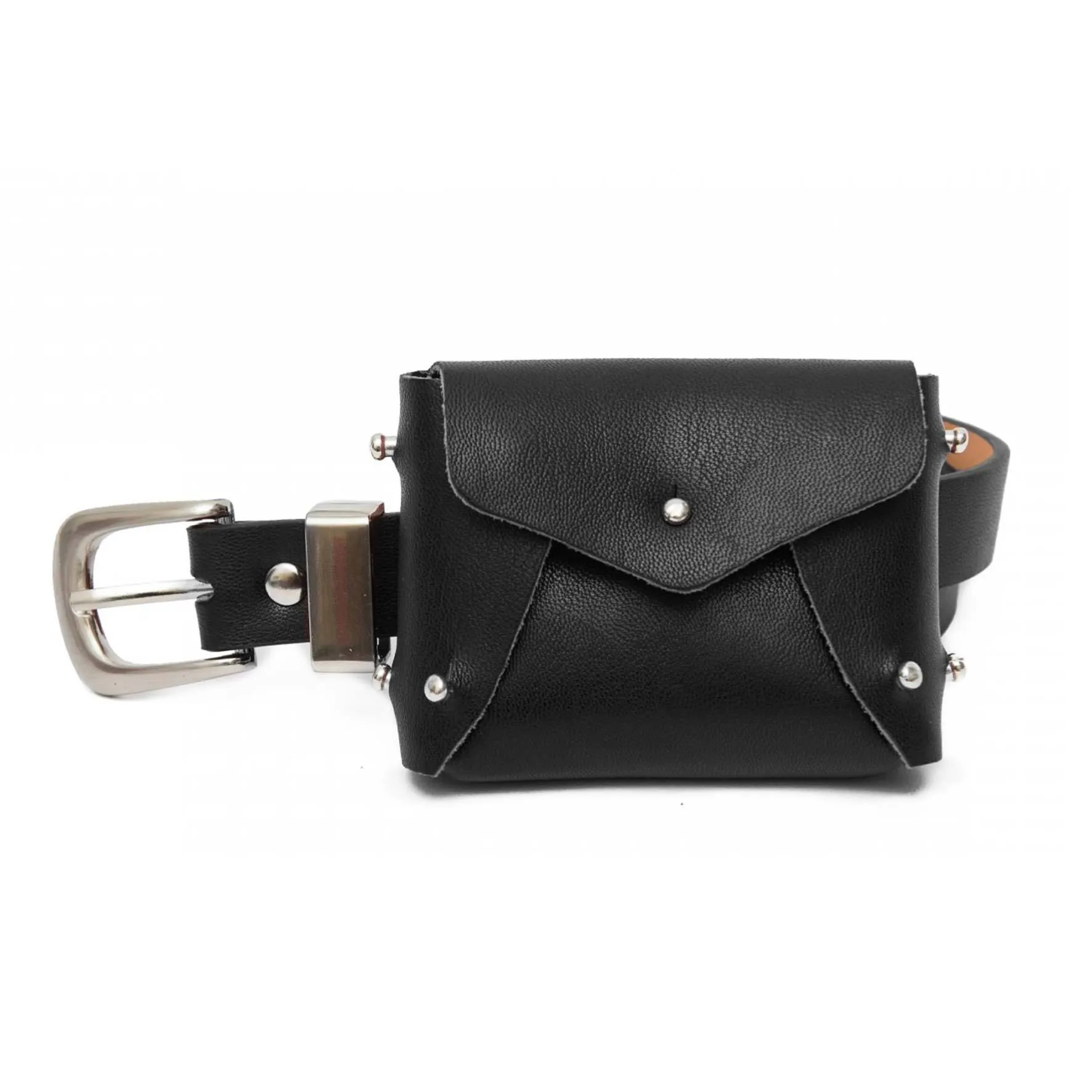 Black mini bag belt