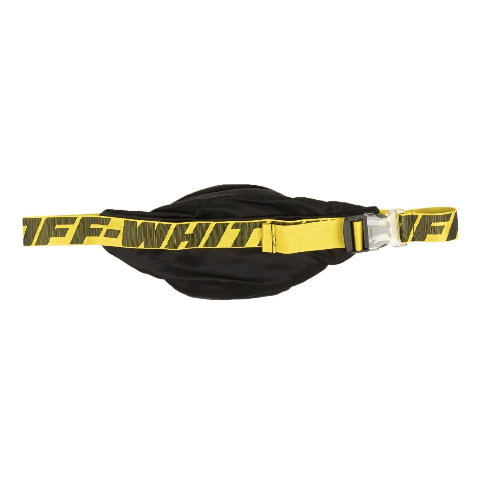 Black Nylon Yellow Logo Bumbag