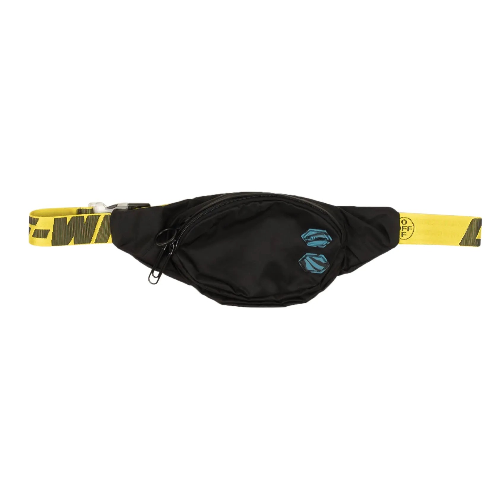 Black Nylon Yellow Logo Bumbag