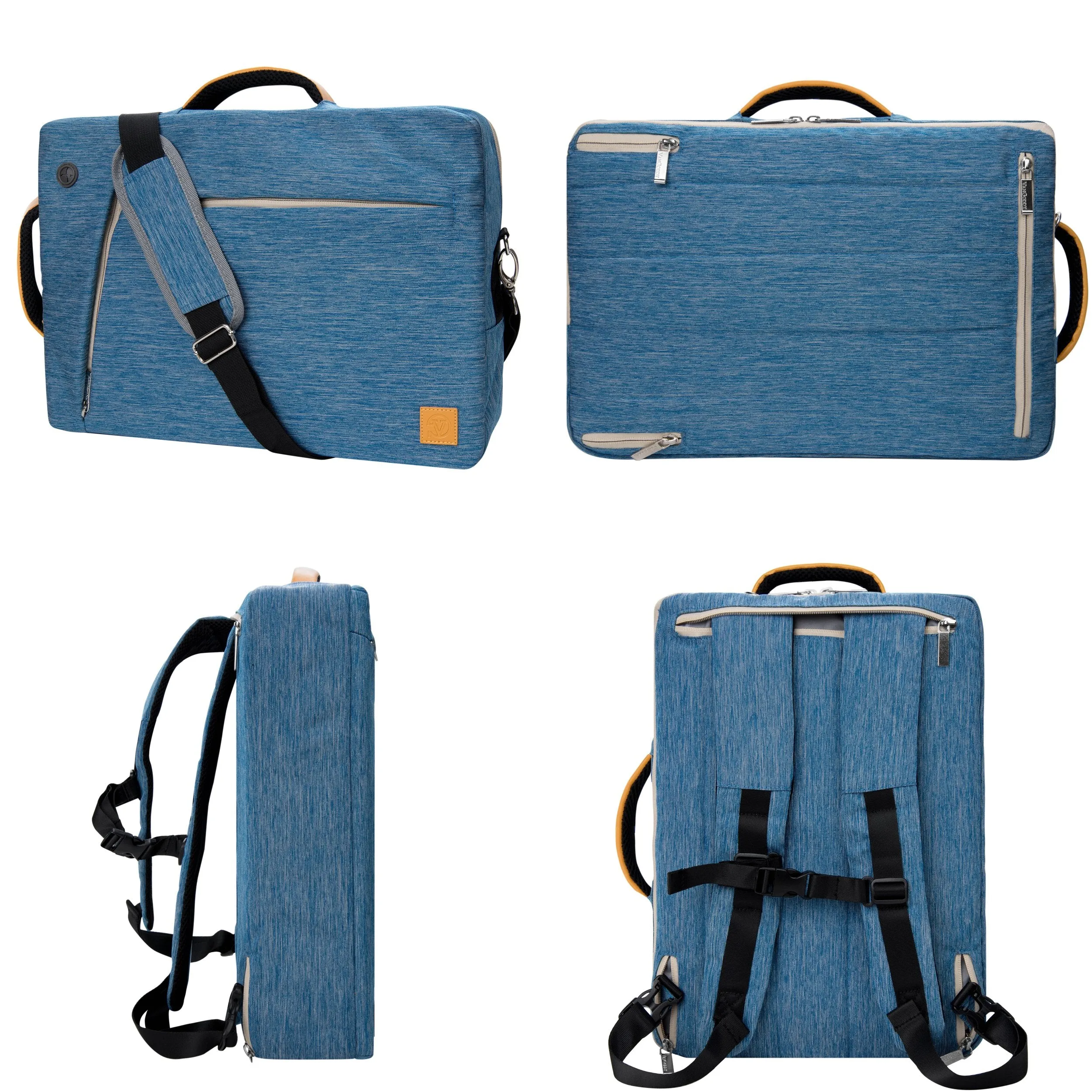 Blue 10" to 12-inch Convertible Laptop Bag, Mouse, USB HUb for HP EliteBook, Pro Slate 12, Elite X2, Spectre, Pavilion