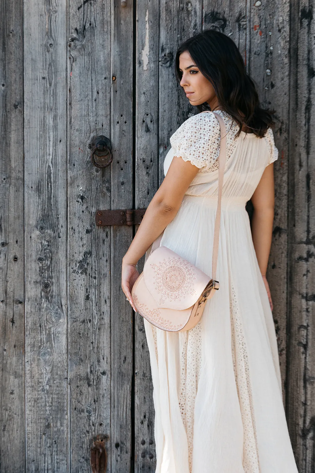 BLUSHING EARTH SADDLE BAG NATURAL