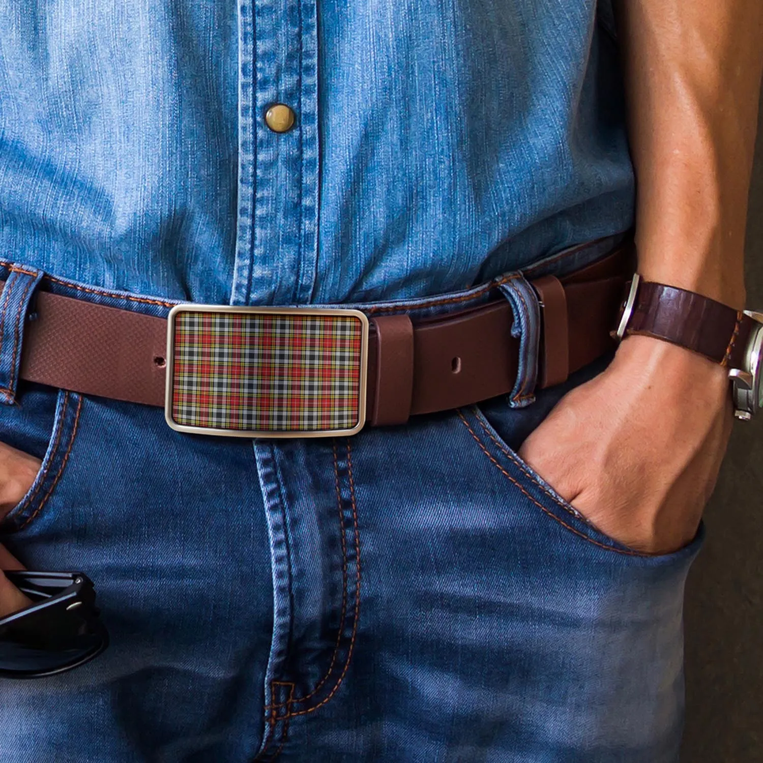 Buchanan Old Dress Tartan Belt Buckles