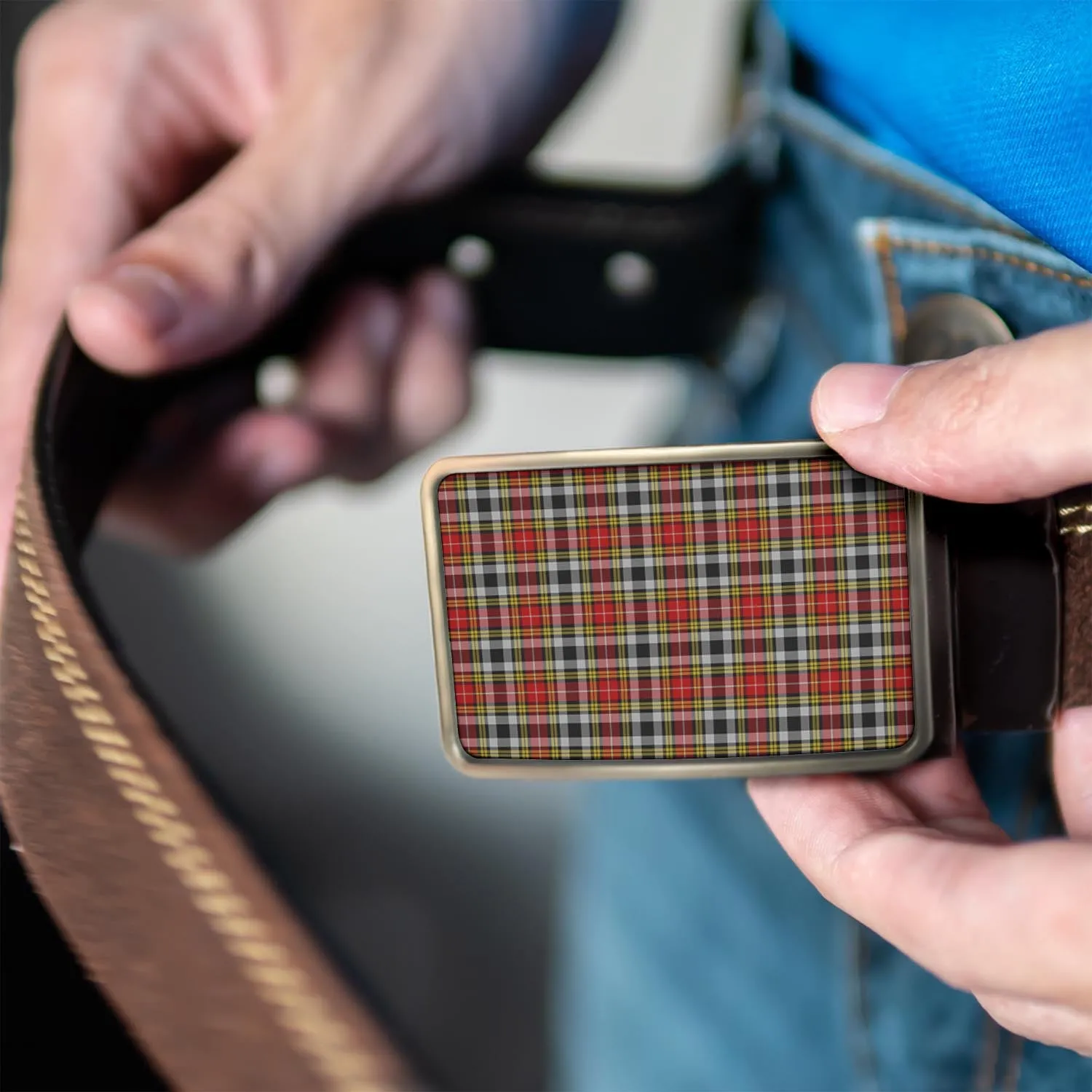 Buchanan Old Dress Tartan Belt Buckles