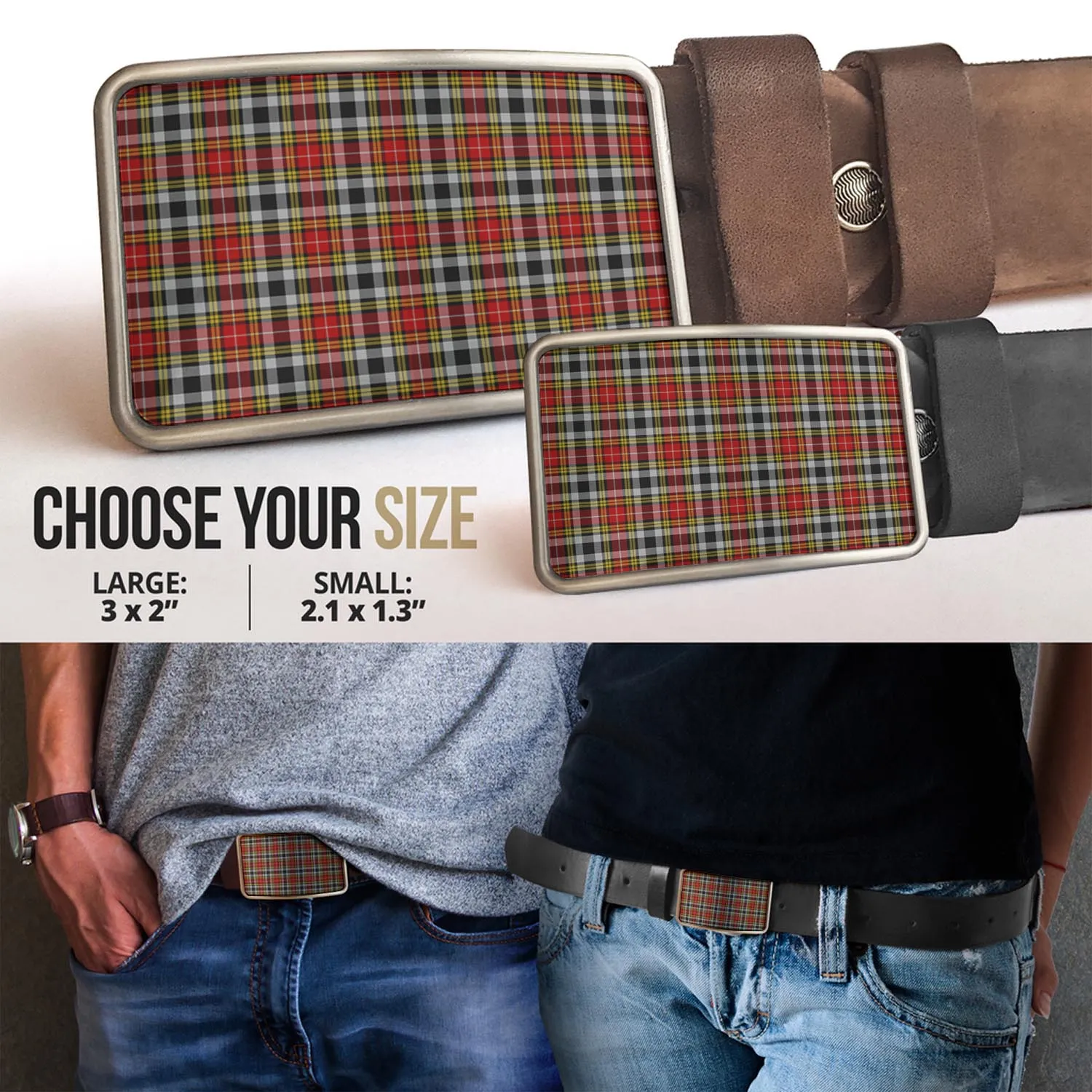 Buchanan Old Dress Tartan Belt Buckles