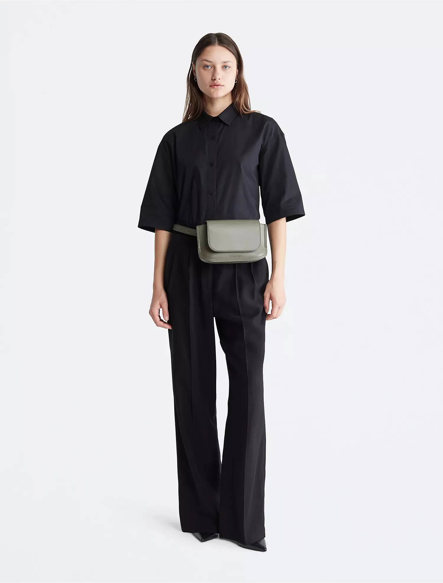 Calvin Klein Elemental Mini Flap Messenger Bag - Women