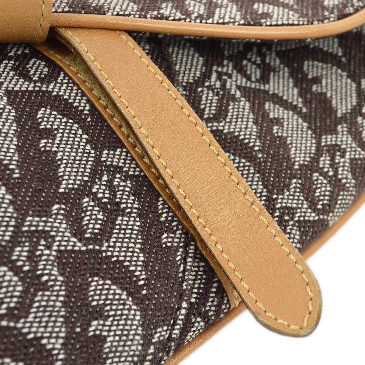 Christian Dior 2001 Brown Trotter Saddle Bag