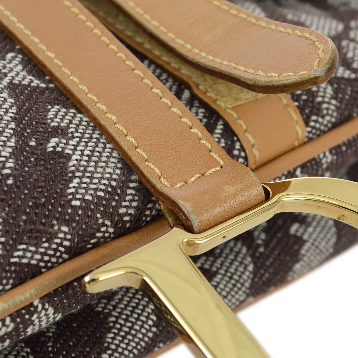 Christian Dior 2001 Brown Trotter Saddle Bag