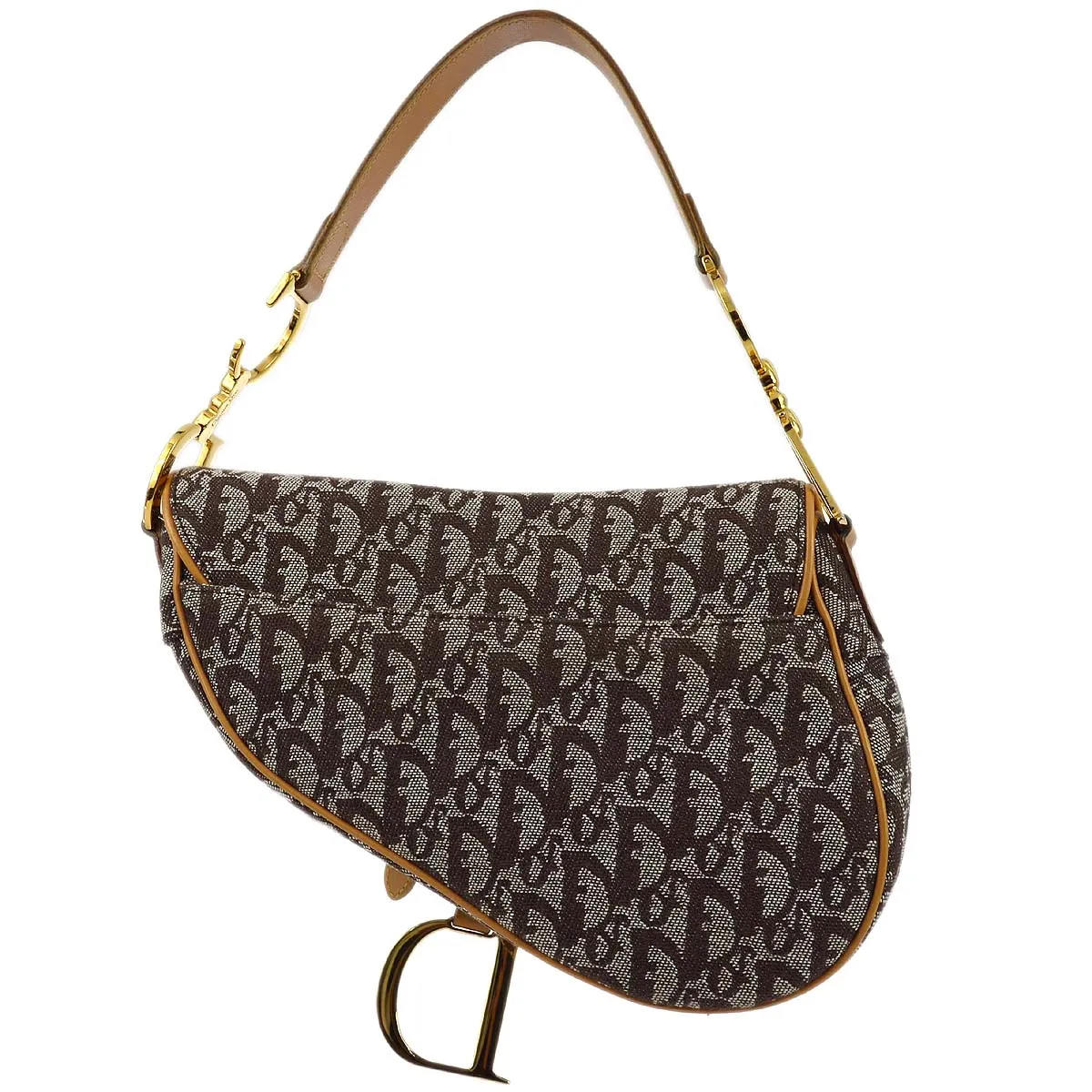 Christian Dior 2001 Brown Trotter Saddle Bag