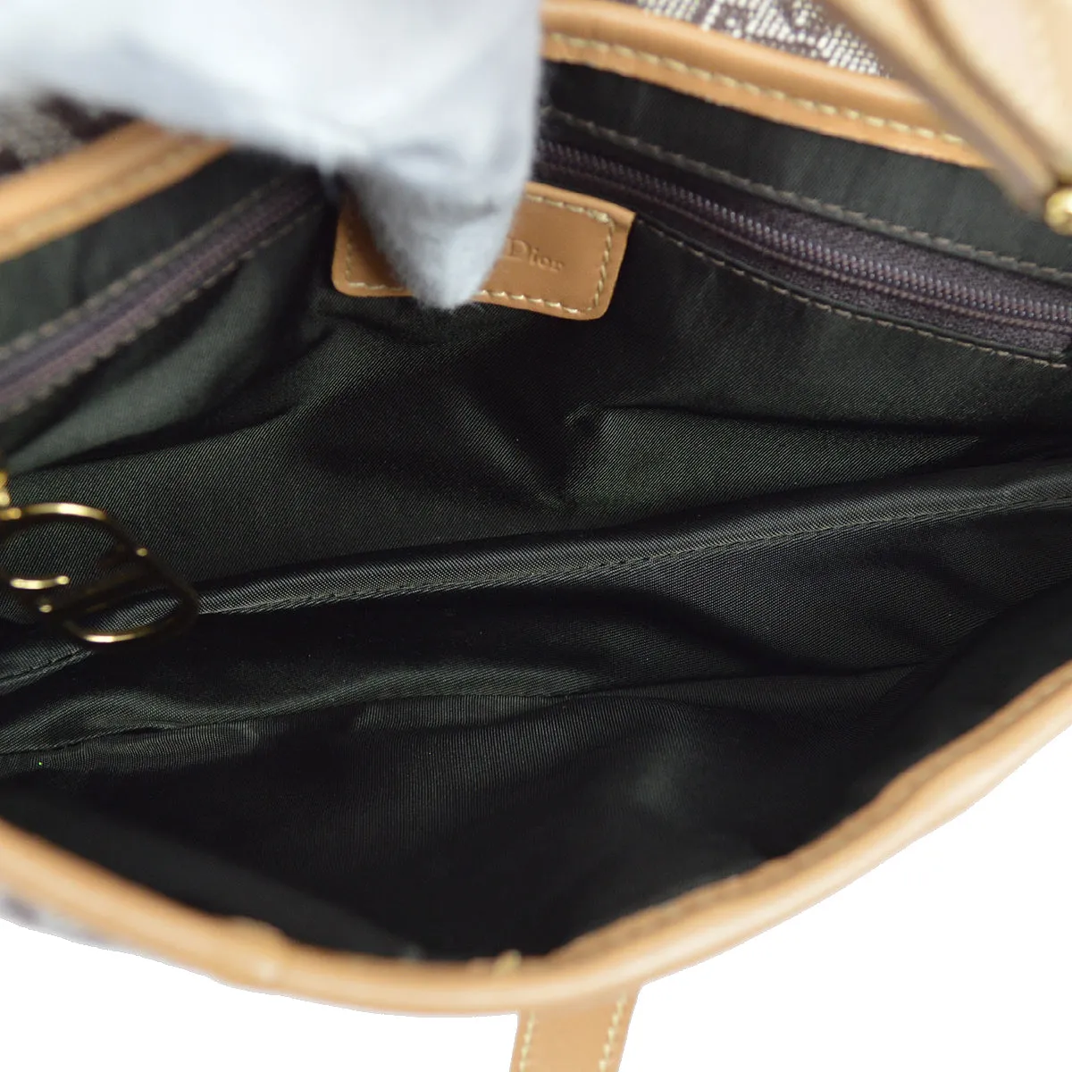 Christian Dior 2001 Brown Trotter Saddle Bag