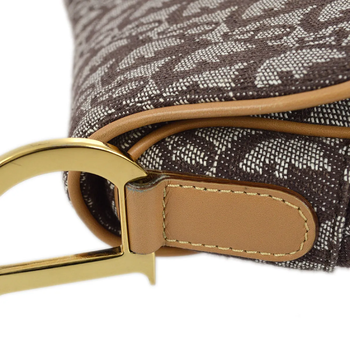 Christian Dior 2001 Brown Trotter Saddle Bag