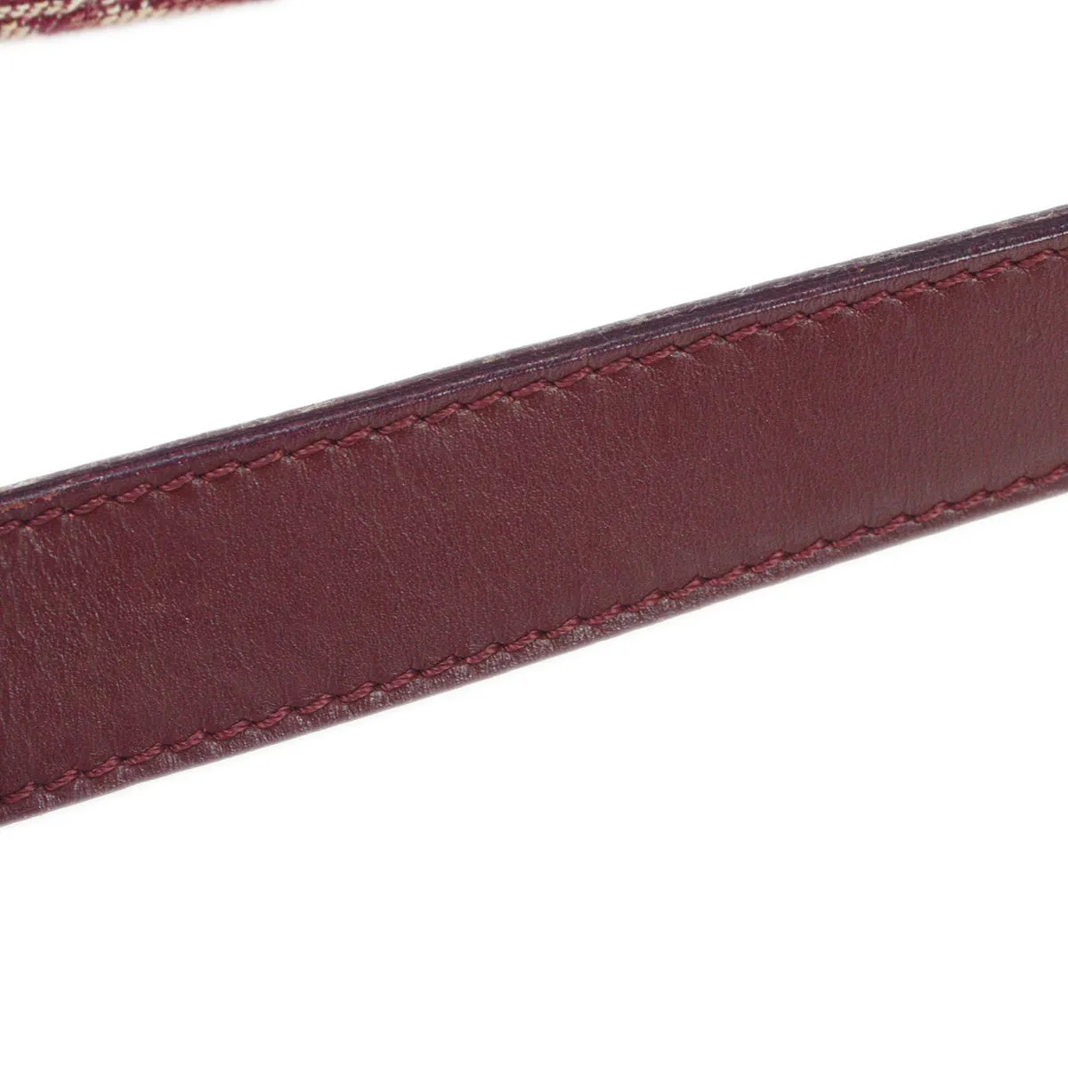 CHRISTIAN DIOR 2002 Trotter Saddle Bag Medium Bordeaux 97532