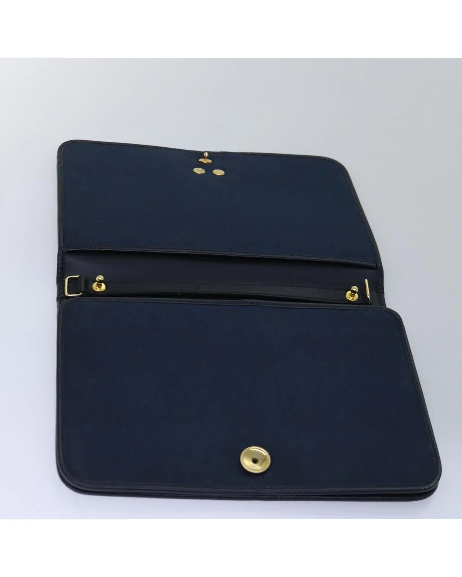Christian Dior Vintage Black Leather Saddle Bag
