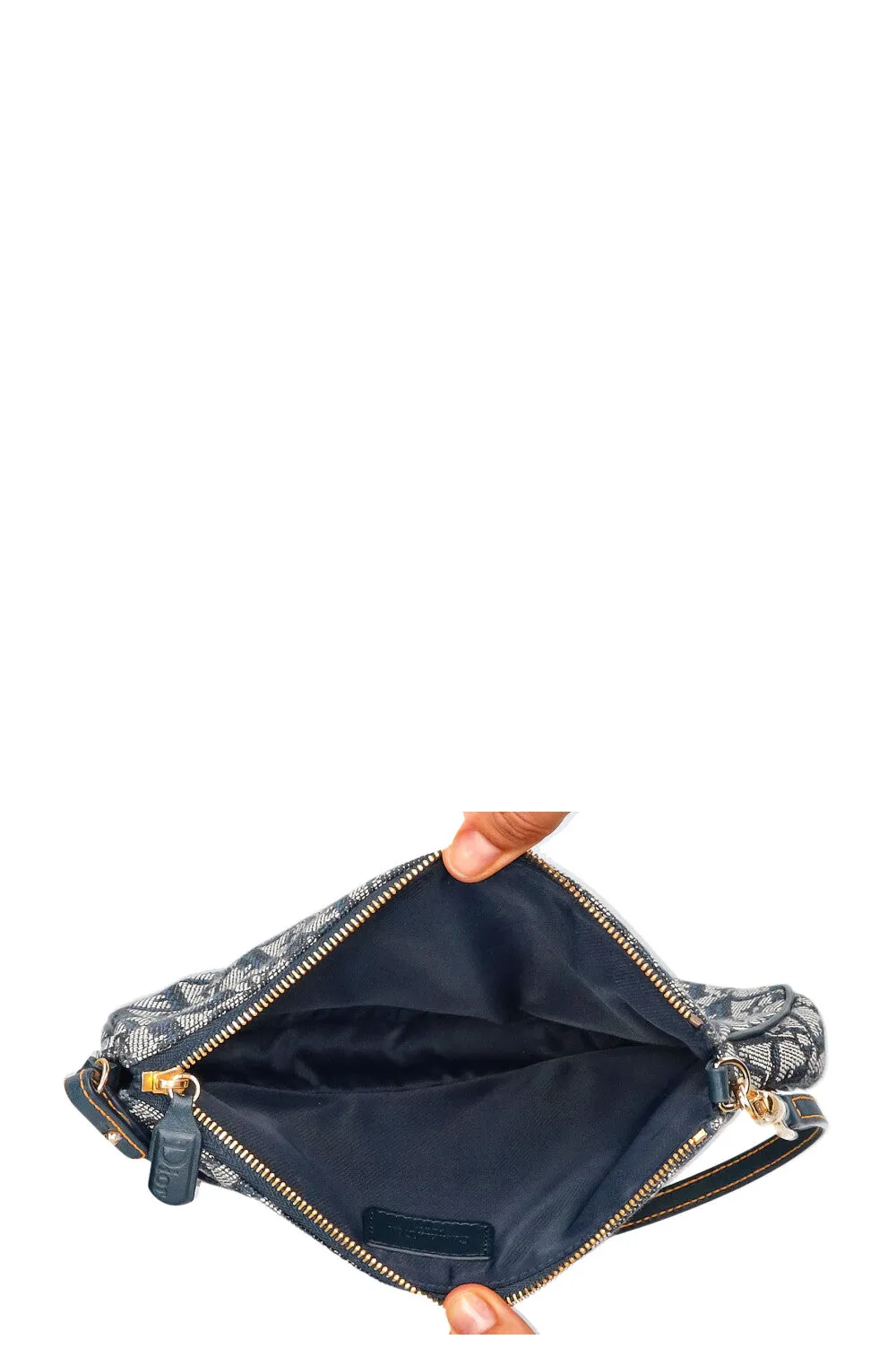 CHRISTIAN DIOR Vintage Oblique Saddle Pochette