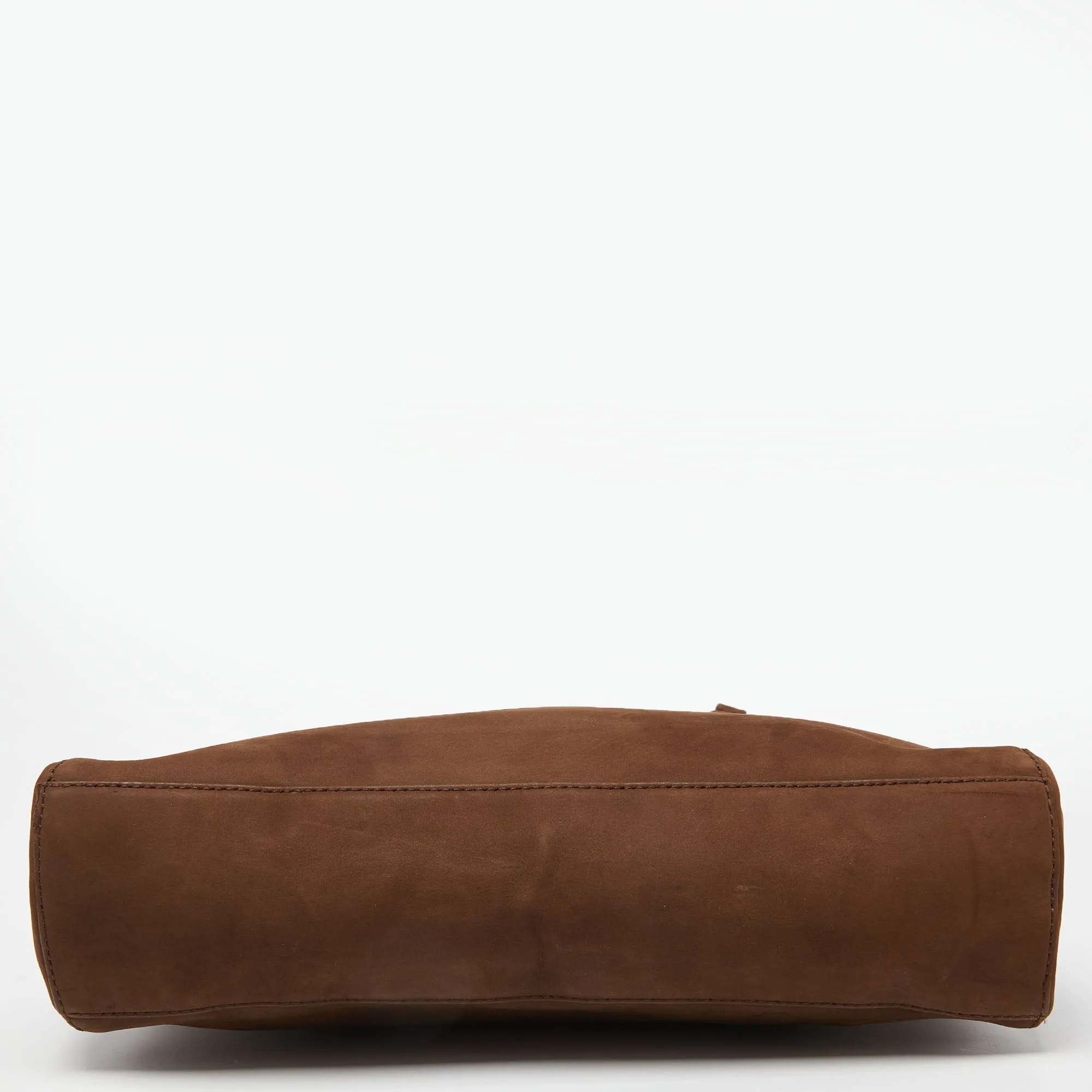 DIOR Brown Nubuck Leather Vintage Shoulder Bag