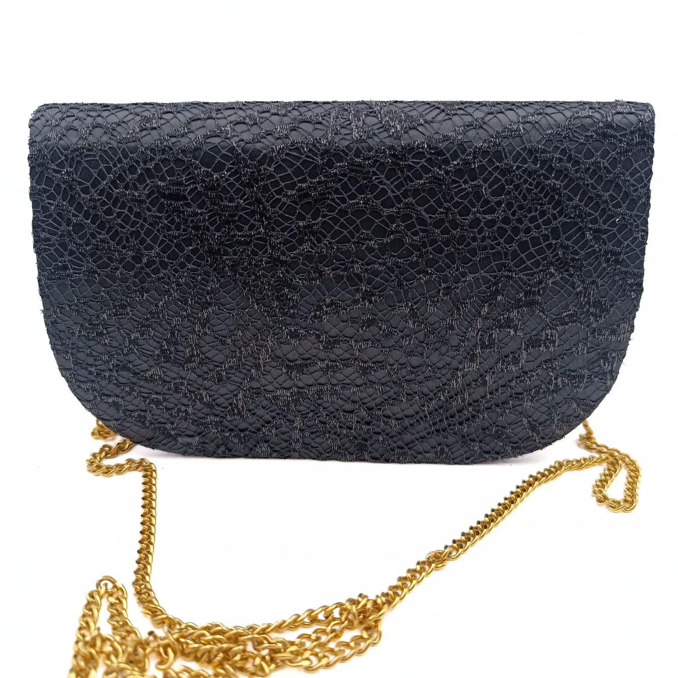 DIOR Christian vintage satin and lace shoulder bag