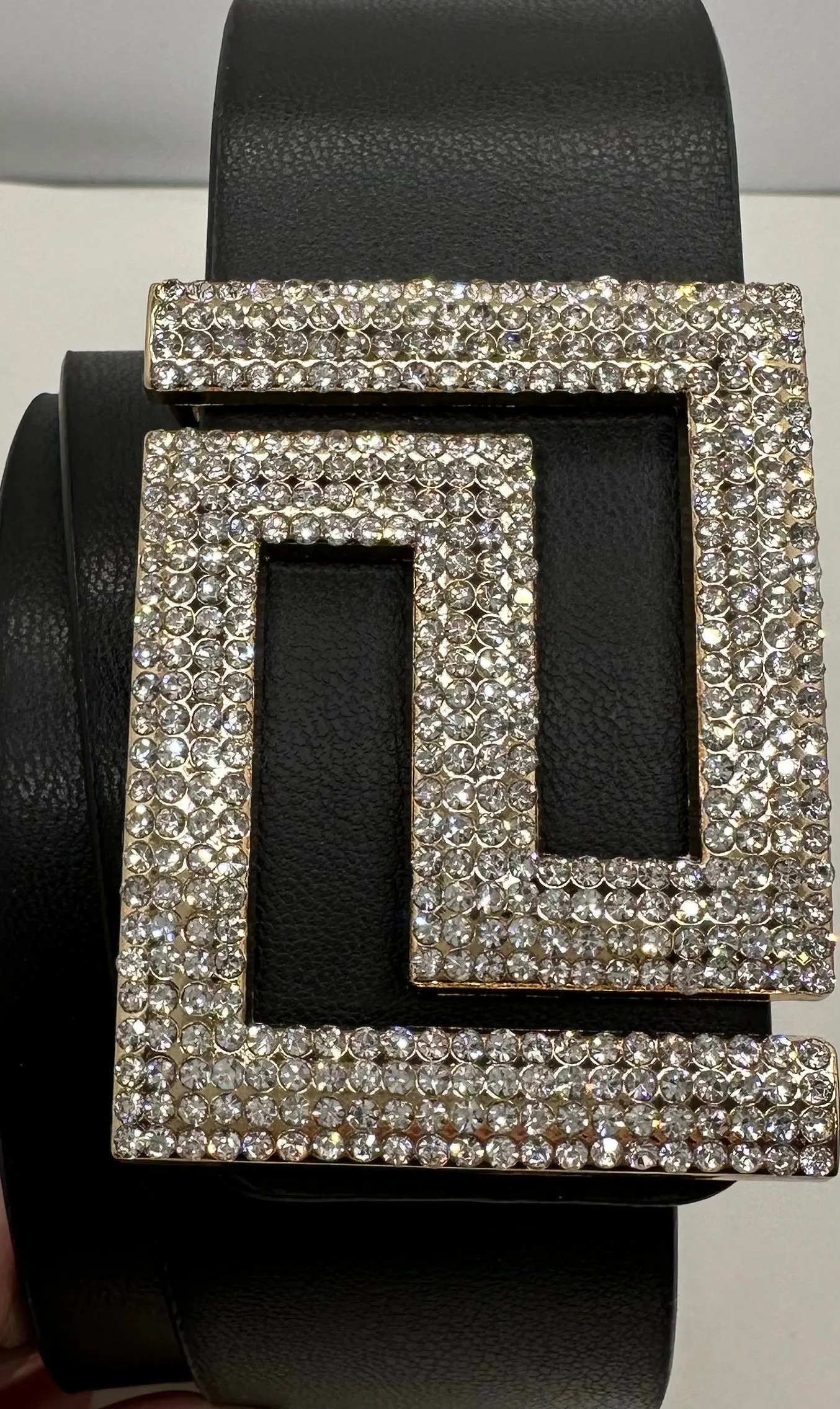 Greek Key Bling Belt