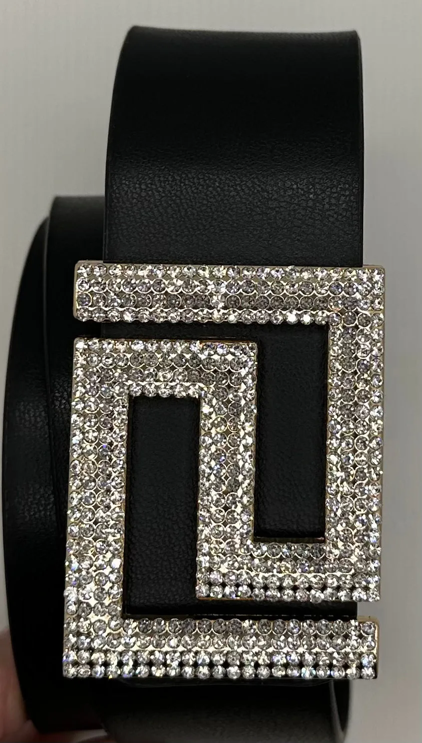 Greek Key Bling Belt