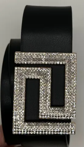 Greek Key Bling Belt