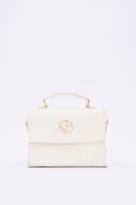 London LHR - Piñatex® Saddle Bag - Latte