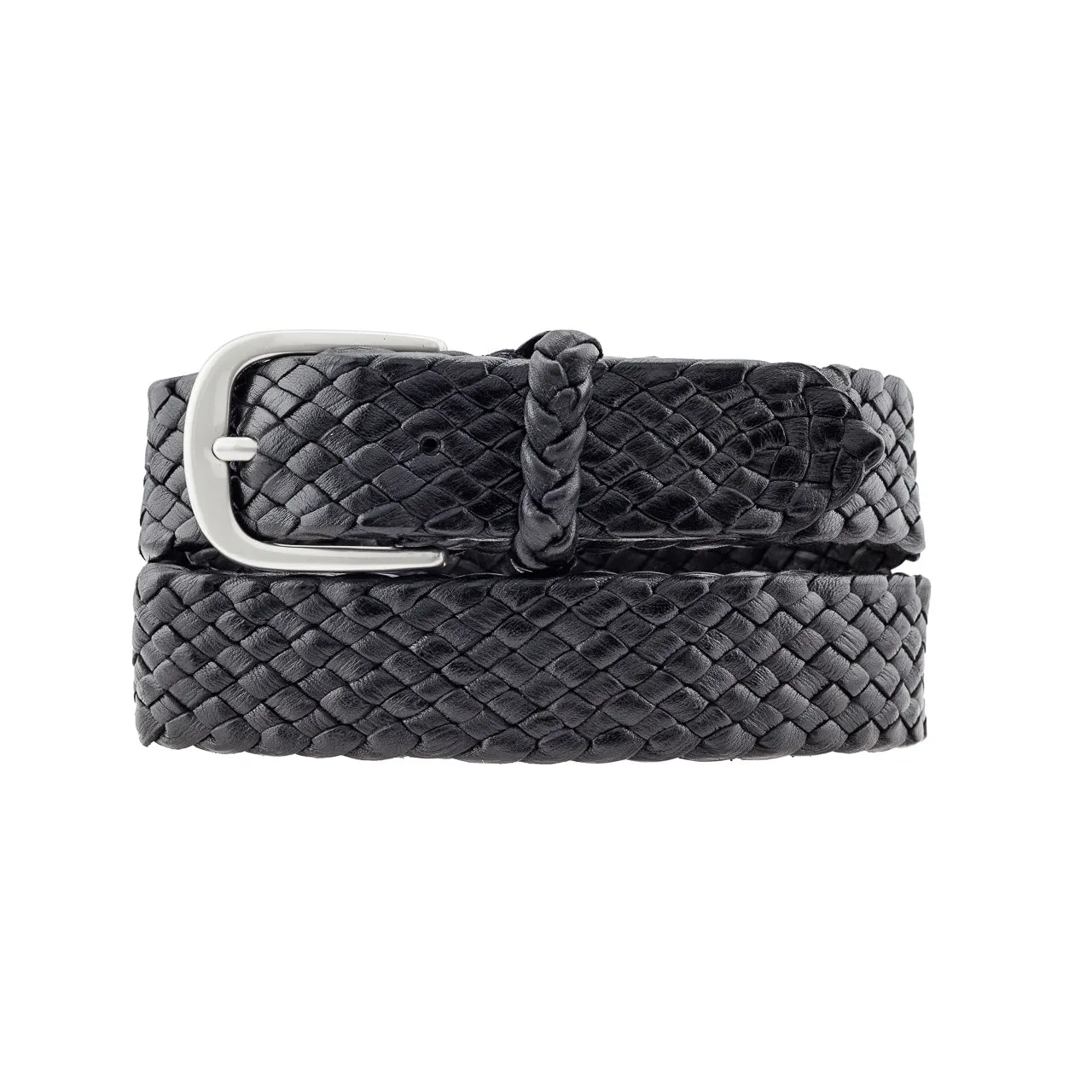 Monash Kangaroo Plaited Mens Buckle Belt (30mm Wide)