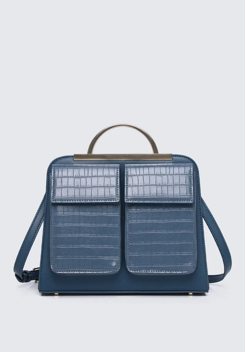 Nurita Harith Nessa Messenger Tote Bag (Steel Blue)