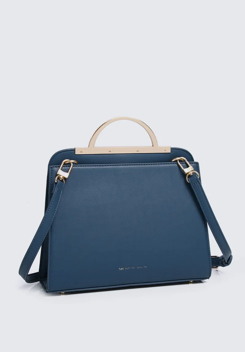 Nurita Harith Nessa Messenger Tote Bag (Steel Blue)