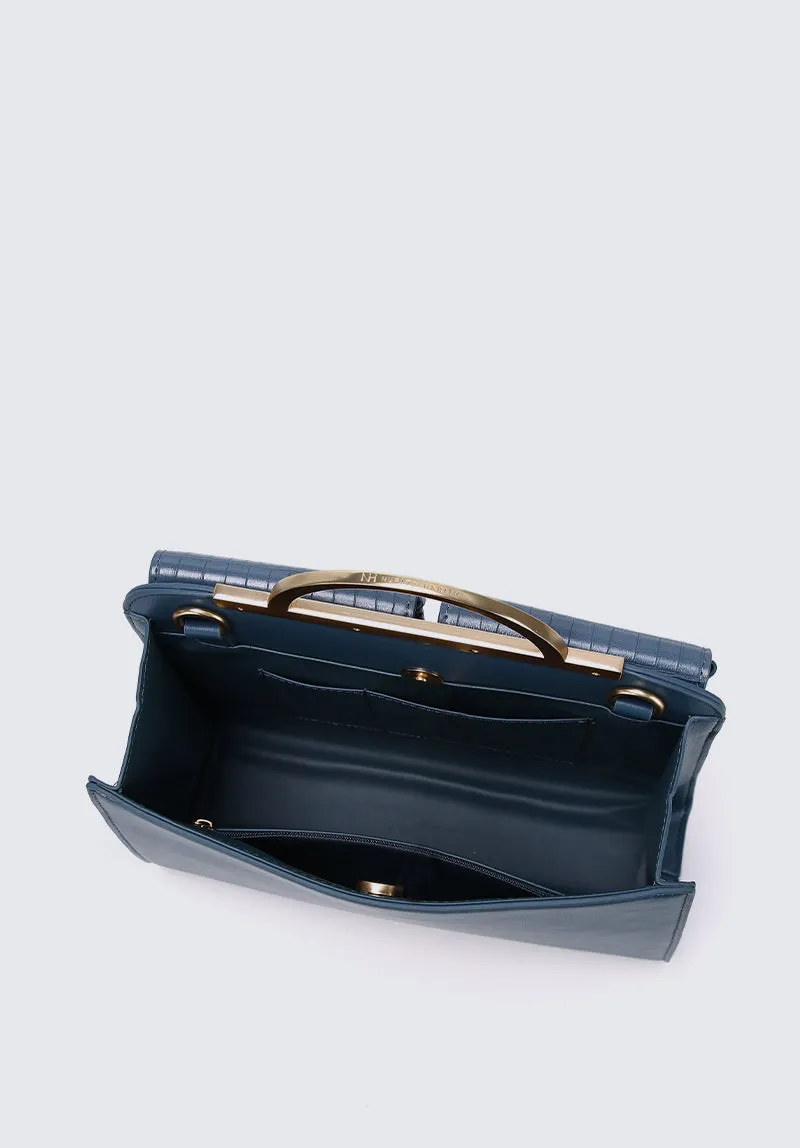 Nurita Harith Nessa Messenger Tote Bag (Steel Blue)