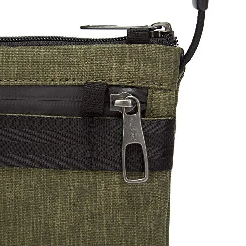 Pacsafe Men's Metrosafe X Anti Theft Crossbody Pouch, Tweed Green, 2.5L
