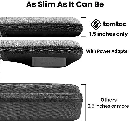 tomtoc 11.6-13 Inch Slim Hard Case for 13-inch MacBook Air 2018-2021 M1/A2337 A2179, MacBook Pro 13 2016-2021 M1/A2338 A2251 A2289, Organized Shoulder Bag with Tablet Pocket for Up to 11 iPad Air/Pro
