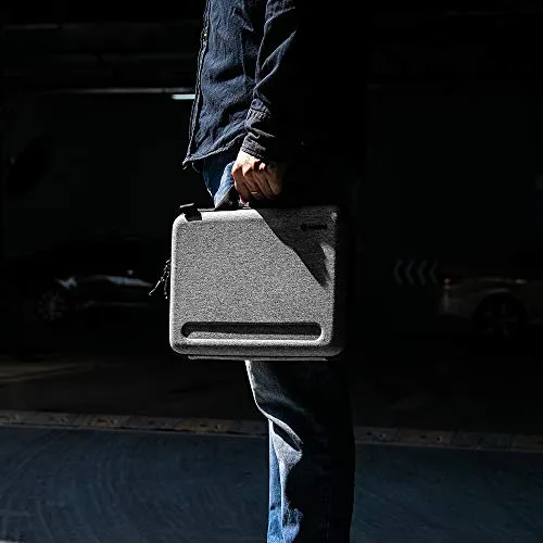 tomtoc 11.6-13 Inch Slim Hard Case for 13-inch MacBook Air 2018-2021 M1/A2337 A2179, MacBook Pro 13 2016-2021 M1/A2338 A2251 A2289, Organized Shoulder Bag with Tablet Pocket for Up to 11 iPad Air/Pro