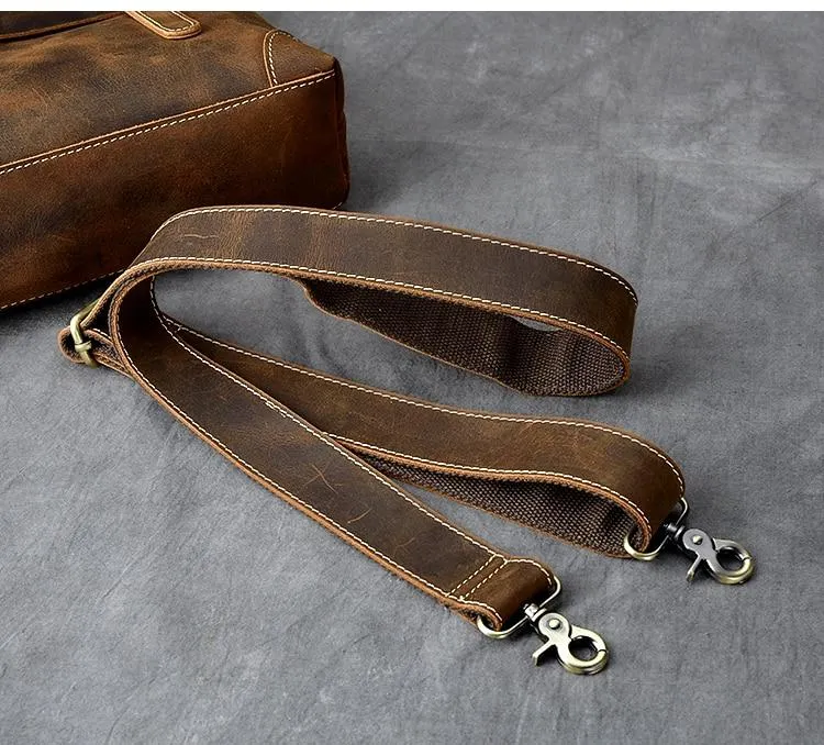 YPRES | Brown Leather Handbag